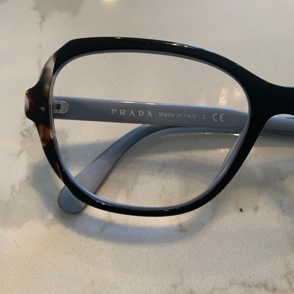 Prada Eyeglass VPR 03V Frame. Great condition. Brown, black  color. - Picture 16 of 16